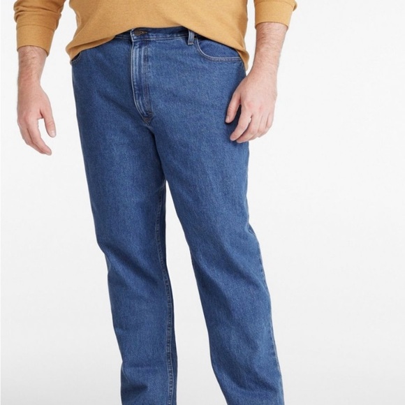 Men's Double L® Jeans, Natural Fit, Straight Leg Size 36 x 30
